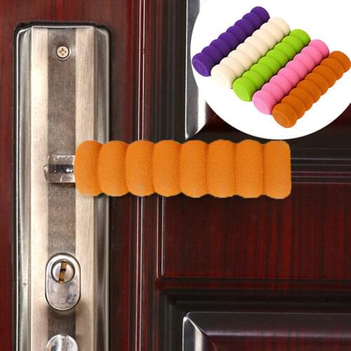 1Pc Rubber Crash Pad Door Handle Stopper Round EVA Door Knob Foam Cover Furniture protector Baby Safety Practical Static-free