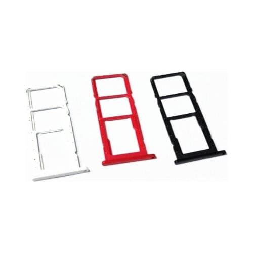 10pcs Sim Tray Holder For samsung A02S SIM Card Tray Slot Holder Adapter Socket Repair Parts