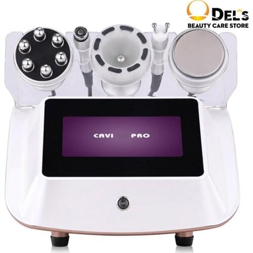 2021 Mini Desktop 5 in 1 Liposuction Ultrasound 40K Cavitation Body Slimming Massager Weigh Loss For Spa Salon Home Use