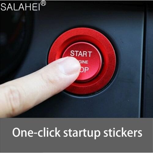 Car Interior Accessories Engine Start Switch Button Ring Styling Case For Land Rover Jaguar XEL Range Rover Sport Discovery 4 5