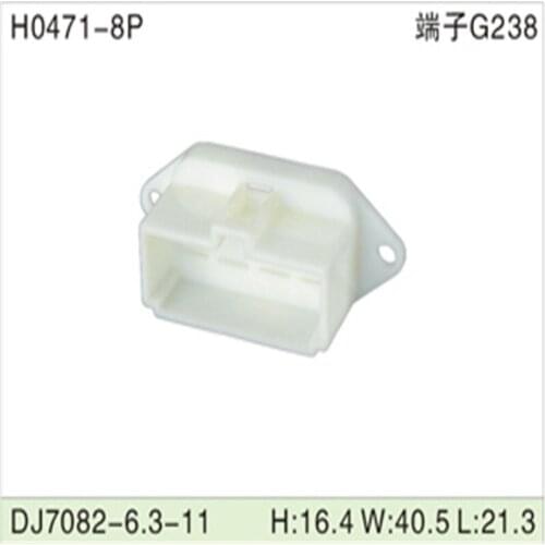 Free shipping 200pcs DJ7082-6.3-11 8Pin 6.3mm AMP Car Electrical Wire Connectors for VW,BMW,Audi,Toyota,NISSAN AND other