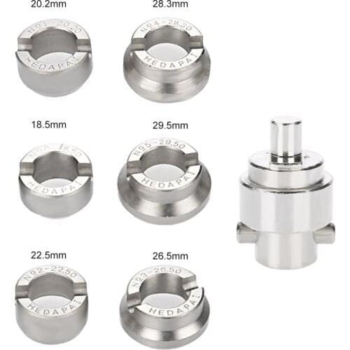 Watch Back Case Cover Opener Kit Adapter with 6Dies for #5538 #5700 Oyster Waterproof Watch Repair Tool Accessory for Watchmaker