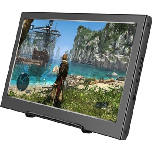 13.3 inch Metal Shell 2K HD Widescreen 2560*1440 IPS Panel Monitor Support HDMI for XBox PS WiiU Game Console /Raspberry Pi 3 4B