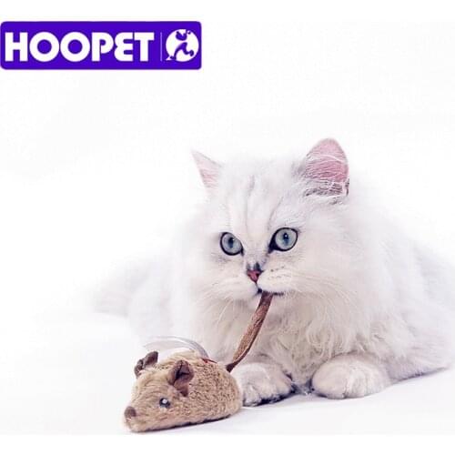 HOOPET Pet Cat Toy Plush Electronic Mouse Squeaky Toy Kitty Teasing Cat Chew Toy Interactive For Kitten Dog Chihuahua