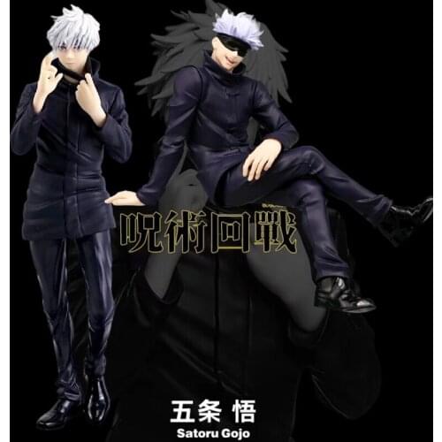 Anime Jujutsu Kaisen gojo Figurine Sitting Standing Gojo Satoru Figure PVC Collection Model Toys Action Figures