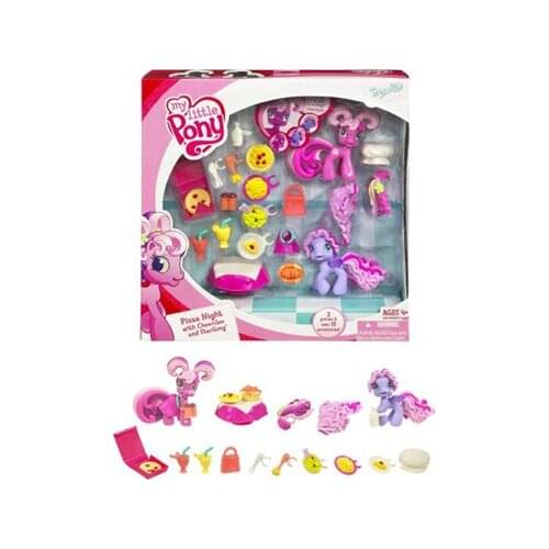 Hasbro My Little Pony Baoli Changeable Hairstyle Pizza Dinner Toy Gift Box Set Play House Christmas Gift Toy