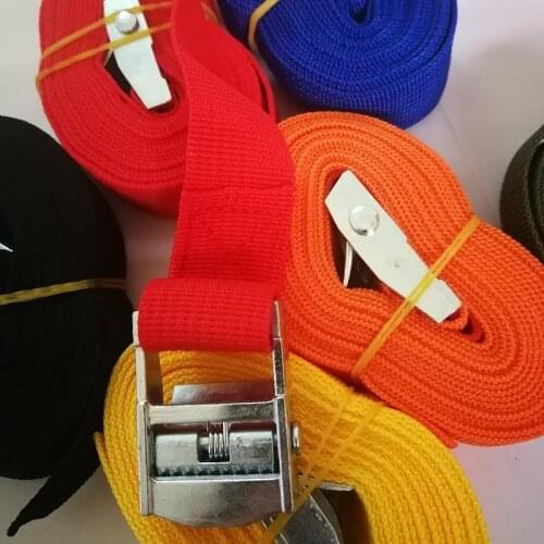 Joormom 2M*25CM Buckle Tie-Down cargo strap car truck motorcycle luggage bag traction rope strong ratchet strap