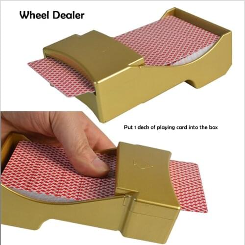 Wheel Dealer 1deck of playing card Automatic Dealer Poker Shoe put 2x1.5v AA battery