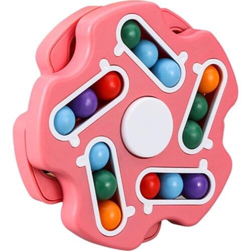 Colorful Magic Bean Little Magic Bean Rotating Top Fidget Spinners Kids Stress Relief Toy For Adults Kids ABS Puzzle Toy Gifts