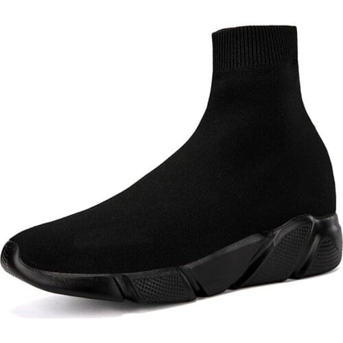Socks Sneakers 2021 Knit Upper Breathable Sport Shoes Sock Boots Woman Chunky Shoes High Top Running Shoes For Men Women Couple