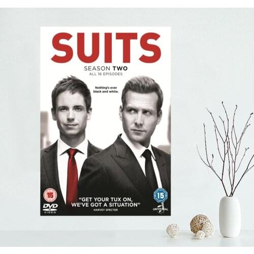 Custom canvas poster suits tv show canvas painting poster New arrival wall Art poster Fabric Cloth Print