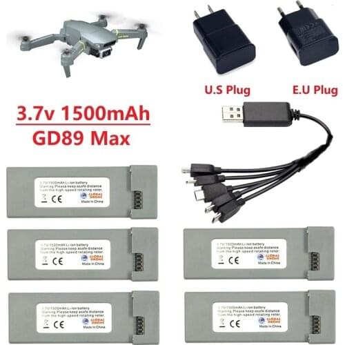 Original For GD89 Max 1500mAh 3.7V Lipo Battery for RC Helicopter Drone Quadcopter Spare Parts 3.7v Rechargeable Battery GD89Max