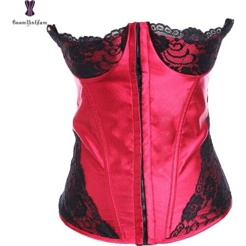 Adjustable Shoulder Straps Half-cup Corset Women Bustier Waist Trainer Lingerie Corselet with Suspended Belt