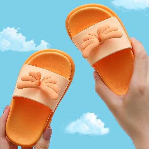 Cute Wing Slippers Toddler Boys Girls Summer Beach Flip Flops Children Baby Indoor Home Shoes Kids Soft Bottom Anti-slip Slides