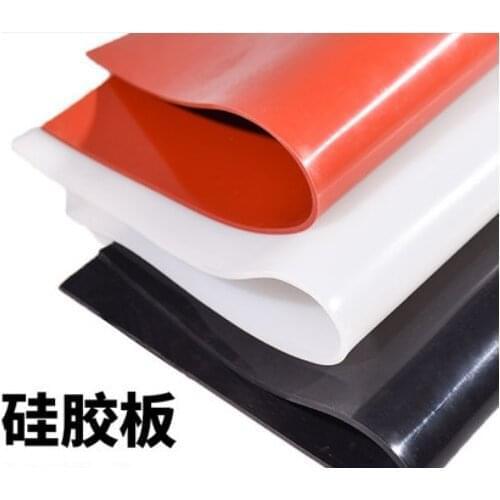 1.5mm/2mm/3mm Red/Black Silicone Rubber Sheet 500X500mm Black Silicone Sheet, Rubber Matt, Silicone Sheeting for Heat Resistance