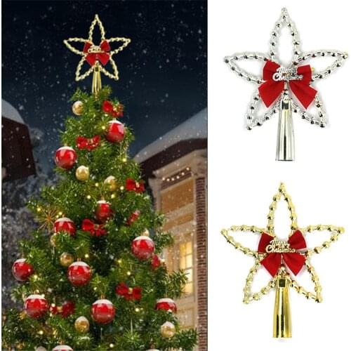 Christmas Pines Decor Christmas Tree Ornaments With Five- Pointed Star Christmas Tree Topper Decorations for Home