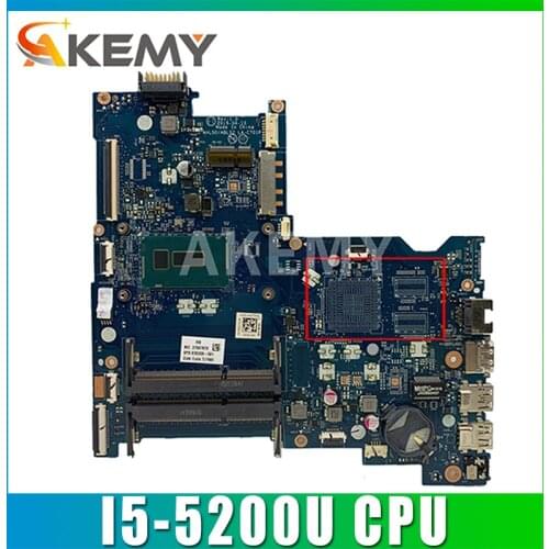High quality For HP 15-AC Laptop motherboard 815244-501 815244-001 AHL50/ABL52 LA-C701P With SR23Y I5-5200U CPU 100% full Tested