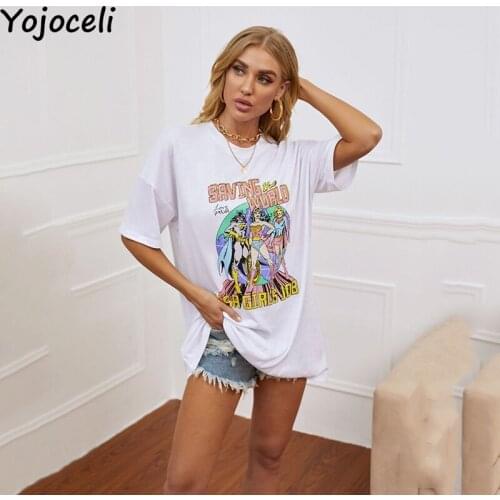 Женские длинные футболки Yojoceli China At AliExpress