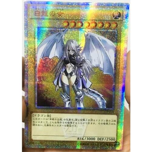 Yu Gi Oh Blue Eyes White Dragon Girl Japanese DIY Toys Hobbies Hobby Collectibles Game Collection Anime Cards