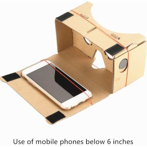 1PC Paper 3D VR Glasses DIY Virtual Reality Smart AR Glasses Cardboard Portable Headset Style For 3.5 - 6.0 inch Smartphone
