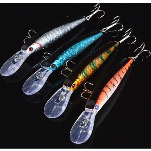 1 Pcs NEW Fishing Lures 3D Eyes Minnow Fishing Lure Bait 12.5cm 14g Fly Fishing Artificial Lifelike Bait Plastic Tackle