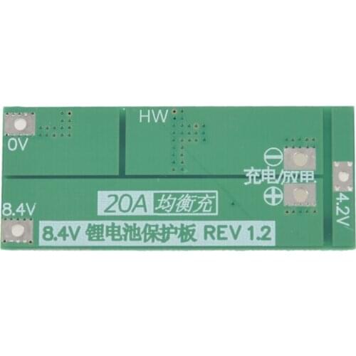 2S 20A 7.4V 8.4V Li-Ion Lithium Battery 18650 Charger Pcb Bms Protection Board