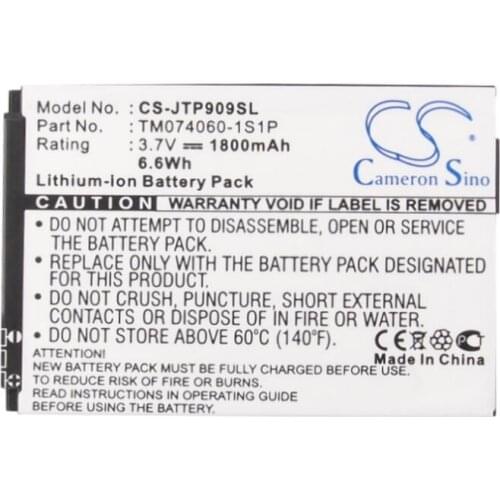 Cameron Sino 1800mAh battery for JCB Pro-Smart Toughphone TP909 TM074060-1S1P Mobile, SmartPhone Battery