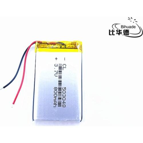 10pcs/lot Liter energy battery 3.7V 800mAh 503048 PLIB polymer lithium ion / Li-ion battery for dvr GPS mp4 mp3