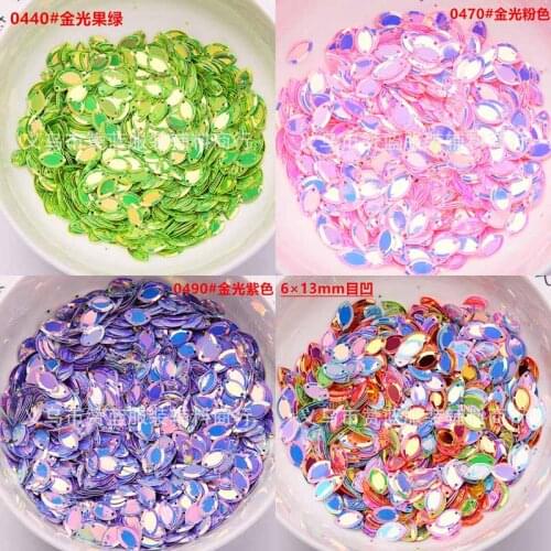 6 × 13mm Horse Eye Shape Sequin DIY Handmade Clothing Decoration Bag Accessories Material Wedding Party Decoration Sequin JJ395