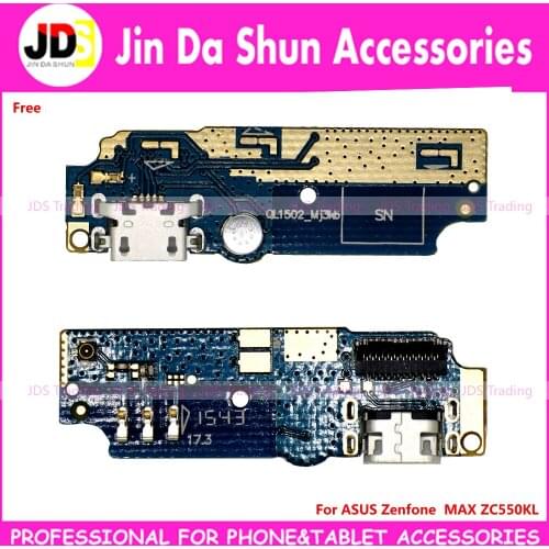 For ASUS Zenfone MAX 5.5" ZC550KL USB Dock Charging Port Plug Flex Charger Connector Charging MIC Microphone Board Ribbon