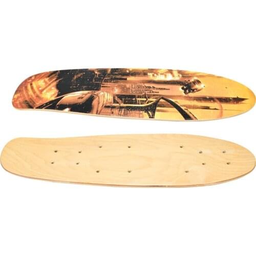 Electric Fish Board Skateboard Deck 7 Layers Maple Board Printing Board Surface Electric Four Wheel Skateboard Surface