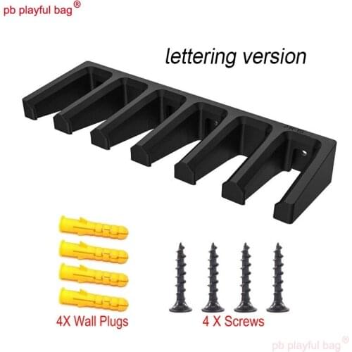 PB Playful Bag Outdoor sports gel ball gun AR15 magazine clip 6 slots bracket display rack wall mount toy accessories IG20