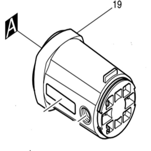 Motor housing for Makita 9067 9069 9067S 9069S 150969-9