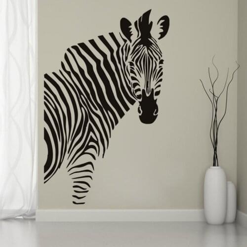 Creative Zebra Wall Sticker Animal Styling Home Decoration Vinyl Decal Living Room Decor Removable Mural