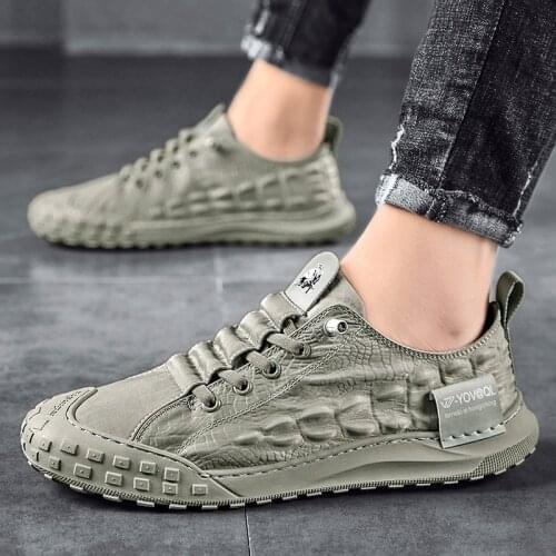 China National Tide Series Summer Crocodile Pattern Ice Silk Cloth Casual Shoes Mens Sneakers Tenis Masculino Zapatillas Hombre