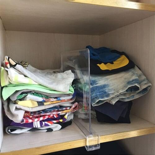 Multipurpose Transparent Acrylic Shelf Dividers for Organization Office