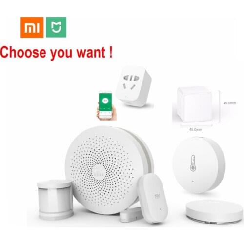 Xiaomi Smart Home Kit Mijia Gateway Door Window Human Body Temperature Humidity Sensor Wireless Switch Bluetooth Socket cube