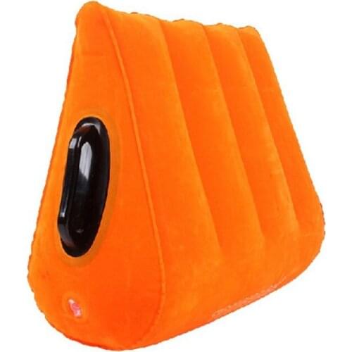 45*36*16cm Multipurpose Adult Inflatable Triangle Pillow Sex game Back Cushion Lover Air mattress