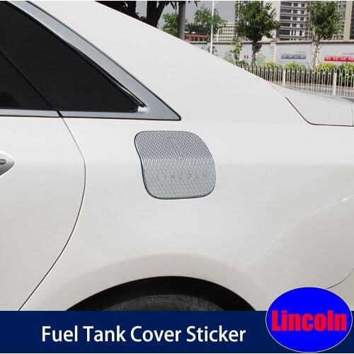 Car fuel tank cover sticker for Lincoln CONTINENTAL NAUTILUS MKZ gas oil tank cap cover tankpad protector sticker exteriors