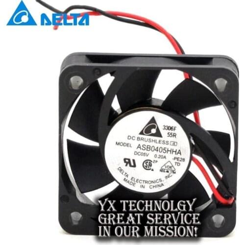 New and Original ASB0405HHA 4010 4CM 40mm 5V 0.20A two wire cooling fan for Delta 40*40*10mm