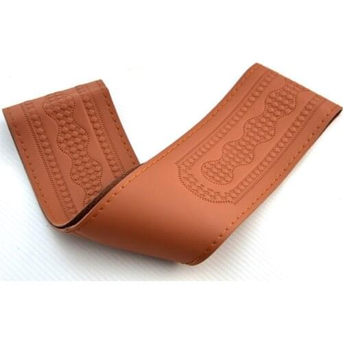 Auto steering wheel cover multi-color beige orange red hand sewing 38 cm 15'' with thread needle braid on protect steering wheel