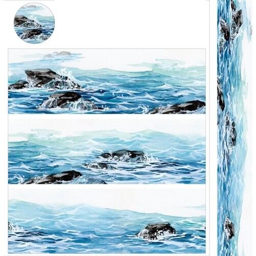 Beach Sew Washi Tape Stationery Landscaping Adhesive Decorative Stickers