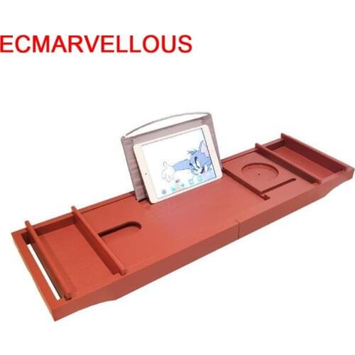 Bain Holder Rack Shower a Douche Rek Shelf Wine Mensole Porta Vino for Book Bath Tub Accessoires Plateau Baignoire Bathtub Tray
