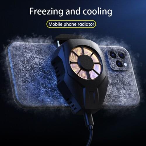 Portable Mobile Phone USB Game Cooler System Cooling Fan Gamepad Radiator For iphone Xiaomi Huawei samsung PUGB phone Cooler