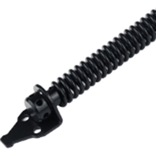 28EB Black Carbon Steel Elasticity Self Closing Gate Door Spring Hardware for Outdoor Wooden and Vinyl Fence Adjustable