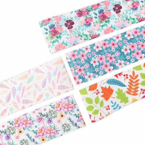 22MM 25MM 38MM 50MM 75mm Printed Pattern on Grosgrain Ribbon for diy ribbon