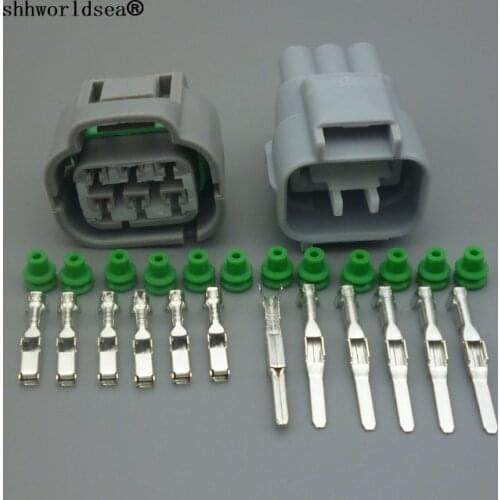 Shhworldsea 6 pin male female accelerator throttle pedal plug auto electrical connector for Toyota Lexus 7282-7064-40 7283-70640