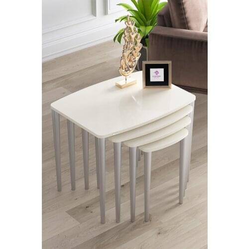 Modern Phoenix Series Mdf Zigon Coffee table Pad 4'lü coffe table