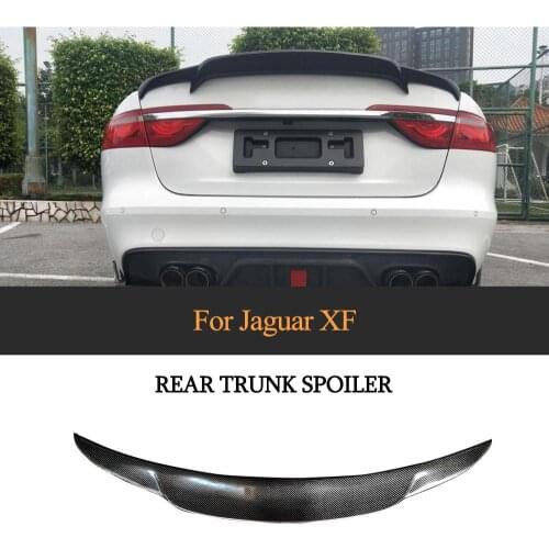 Car Rear Wing Spoiler for Jaguar XF XFL Standard 2016 - 2019 Not for Sportbrake Carbon Fiber Boot Lip Spoiler Wing