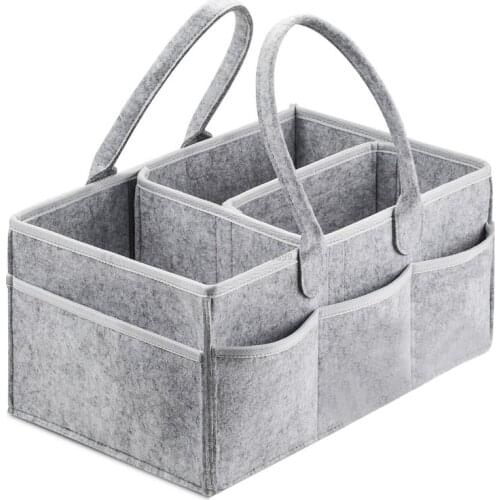 Baby Diaper Caddy Organizer Portable Holder Bag for Changing Table and Car, Nursery Essentials Storage bins 33*23*18.5cm